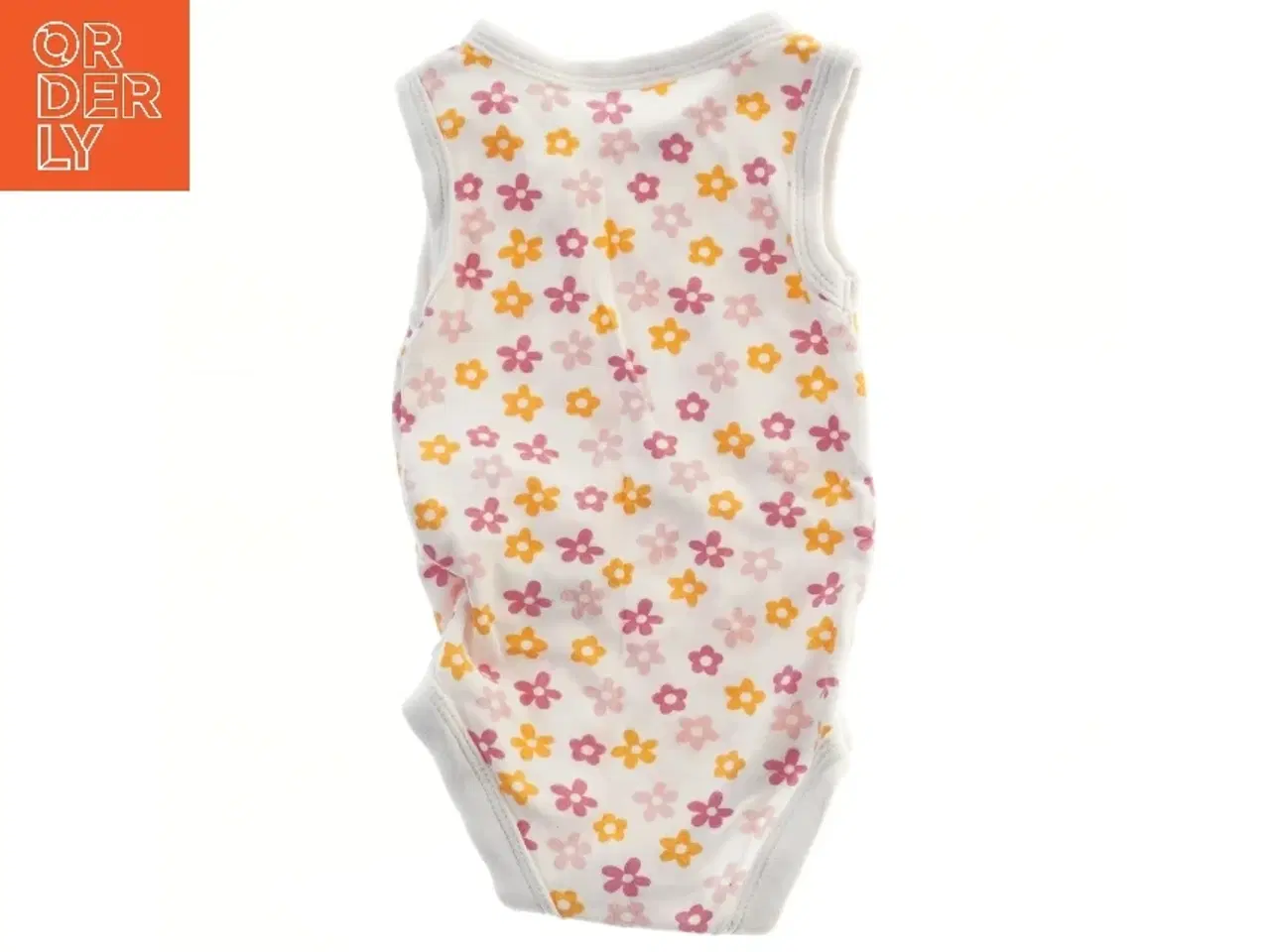 Billede 2 - Ærmeløs bodystocking med blomsterprint (str. 68)