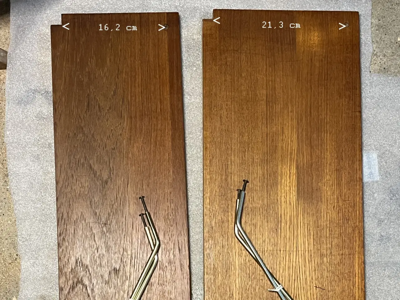 Billede 3 - Teaktræ Teakstræs hylder sælges 80 x 20 x 1,9 cm