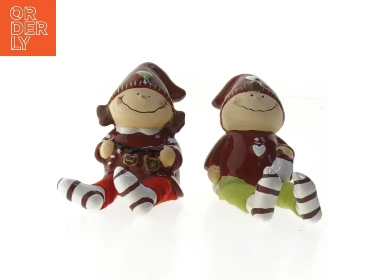 Billede 1 - Keramiske nissefigurer (str. 8 cm)