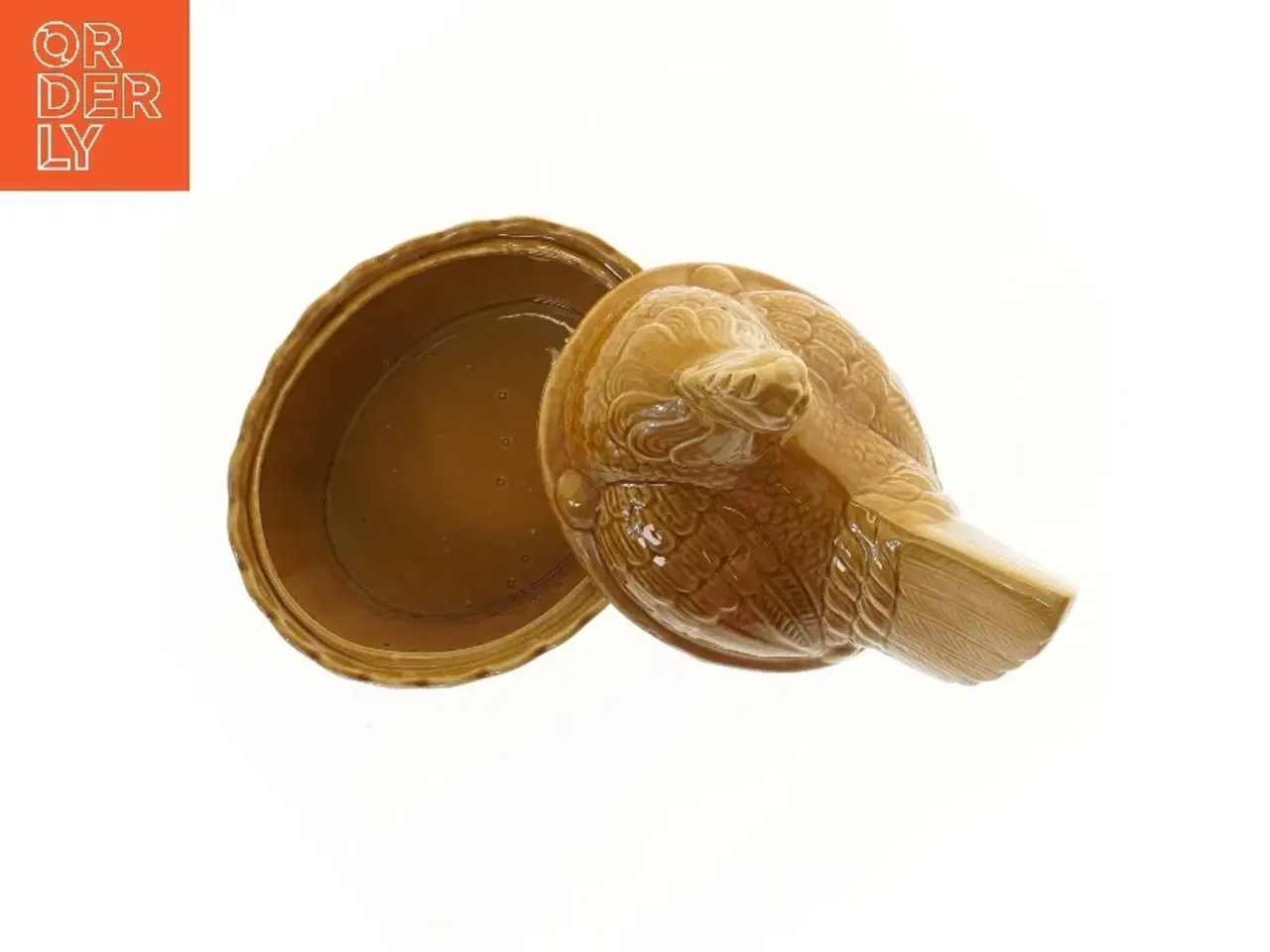 Billede 4 - Keramik hønskål (str. 20,5x15,7x12 cm)