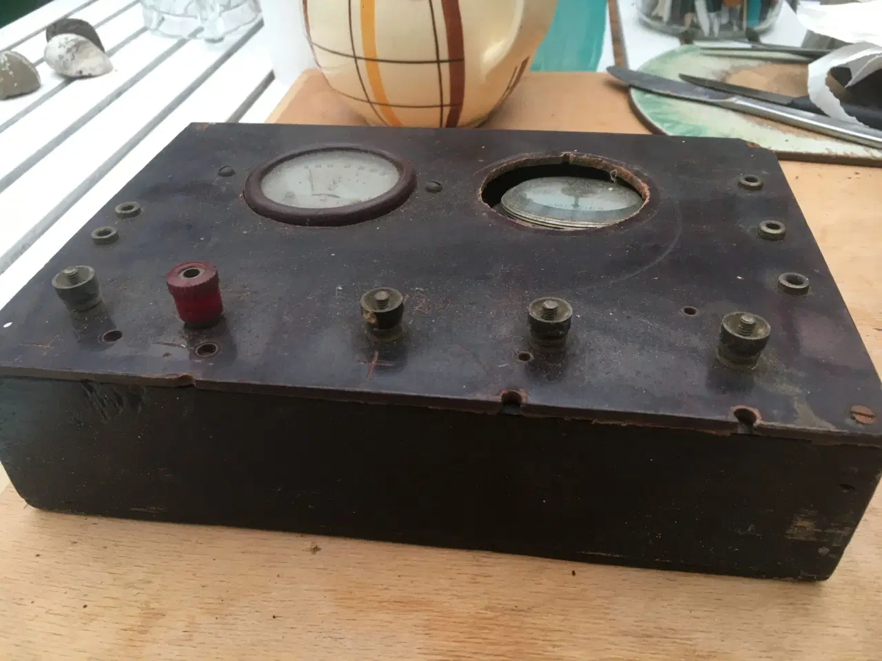 Billede 2 - Museumsgenstande: gl Hellesen batteri, multimeter 