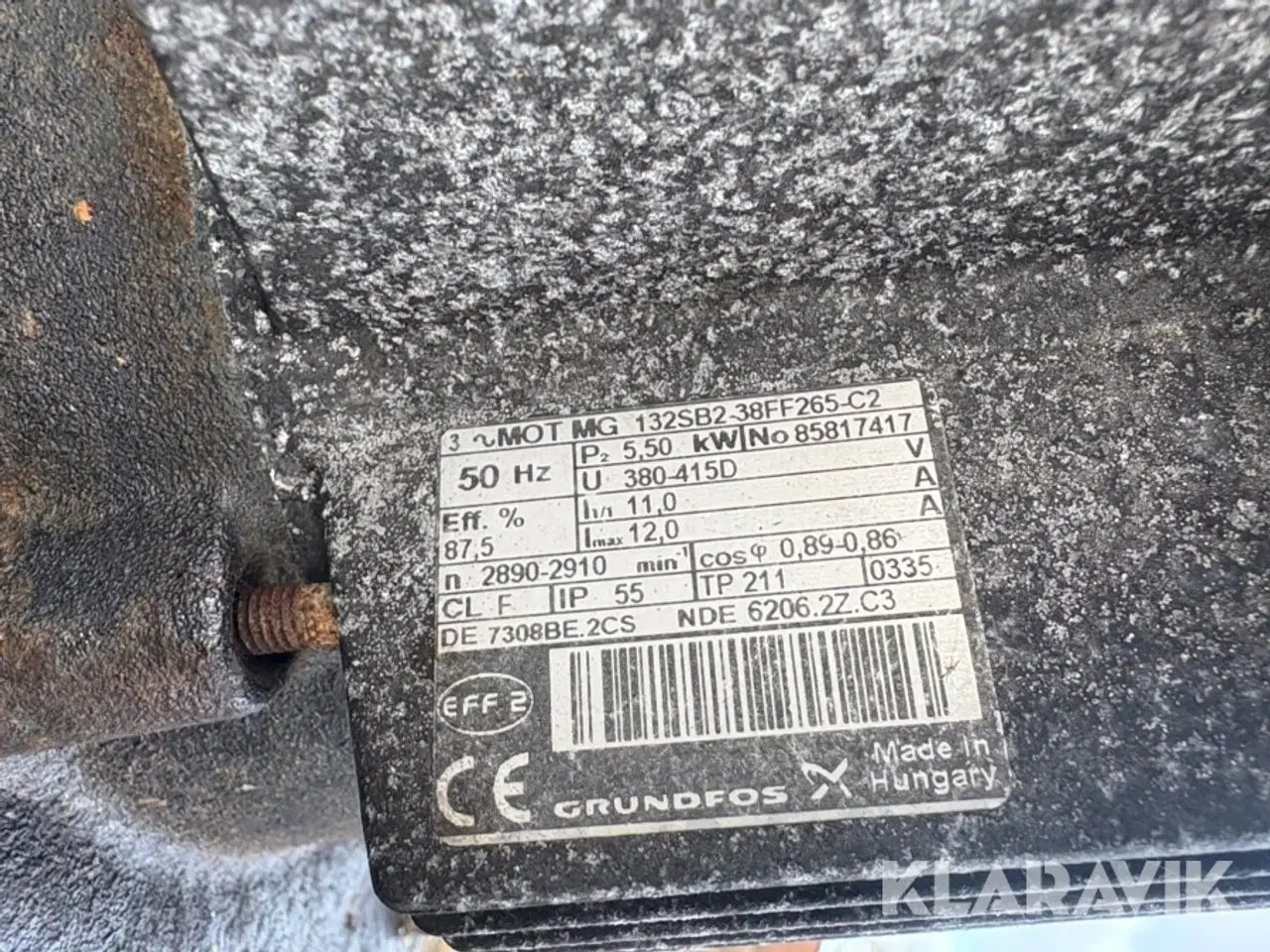 Billede 11 - Trykpumpe Grundfos CR16-60 5,5 kw