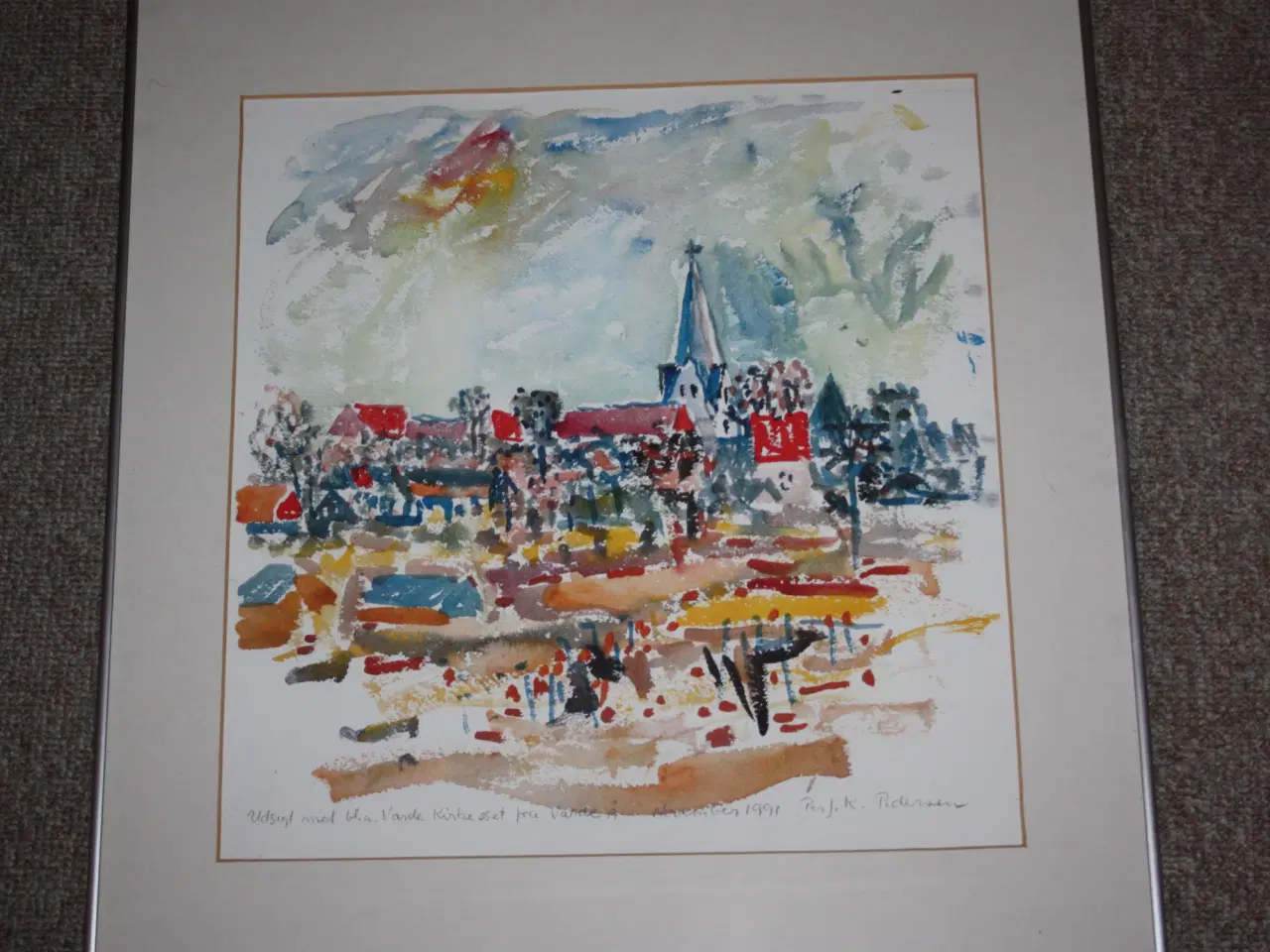 Billede 1 - Akvarel billede af Per J. K. Pedersen 