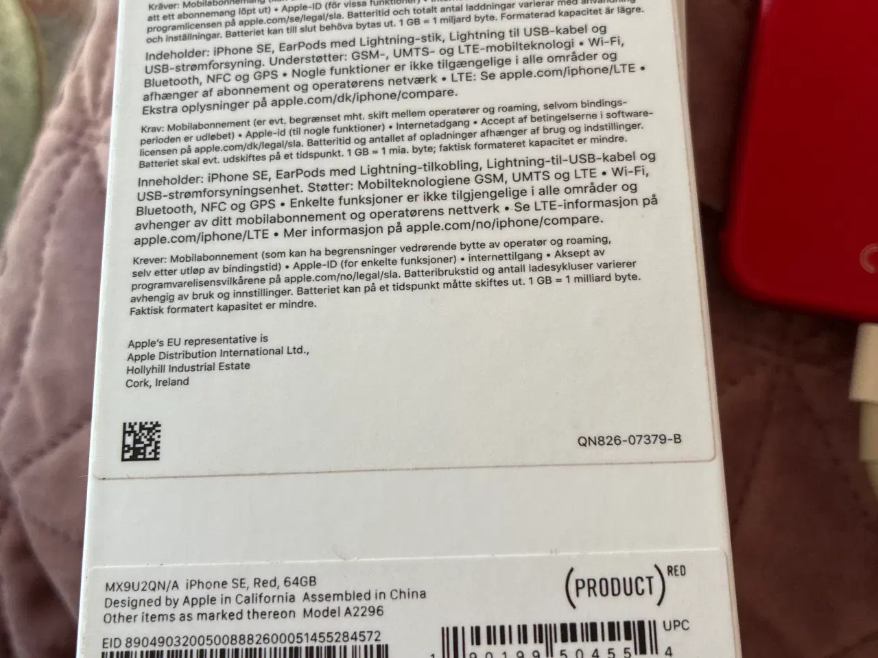 Billede 3 - iPhone SE 2020 (PRODUCT)RED – 64GB 