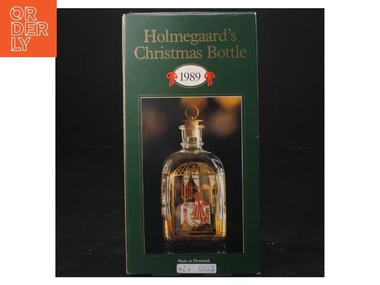 Billede 1 - Holmegaard juleflaske 1989 (str. 18x9x7 cm)
