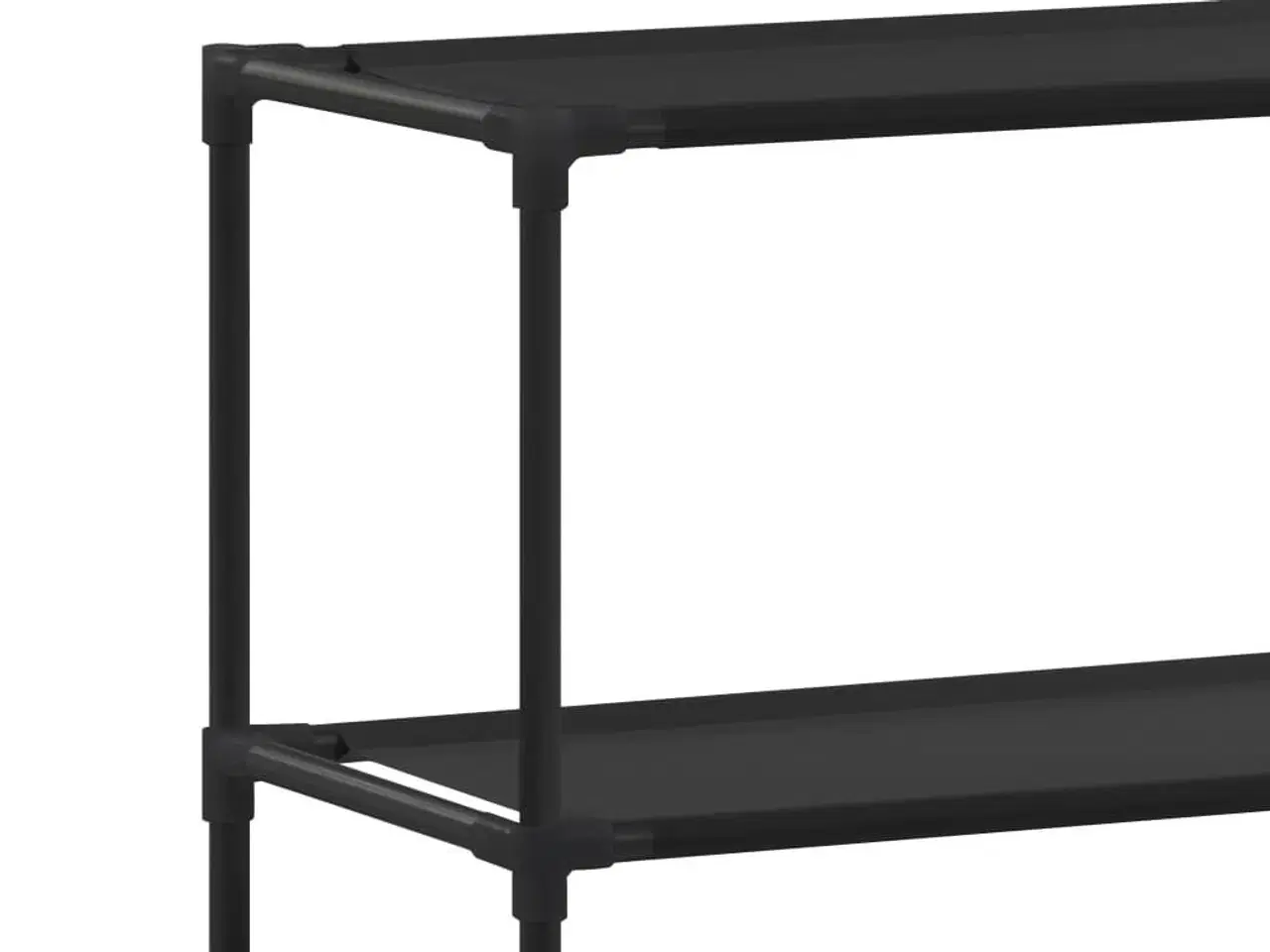 Billede 6 - Opbevaringsstativ med 3 hylder 53x28x169 cm sort