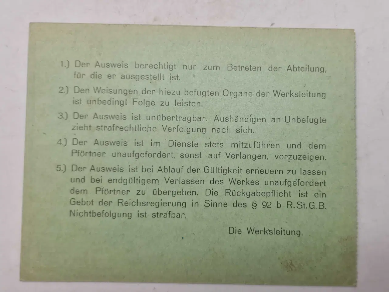 Billede 3 - WW2 - Lot, Arbeitsbuch + 5 dokumenter