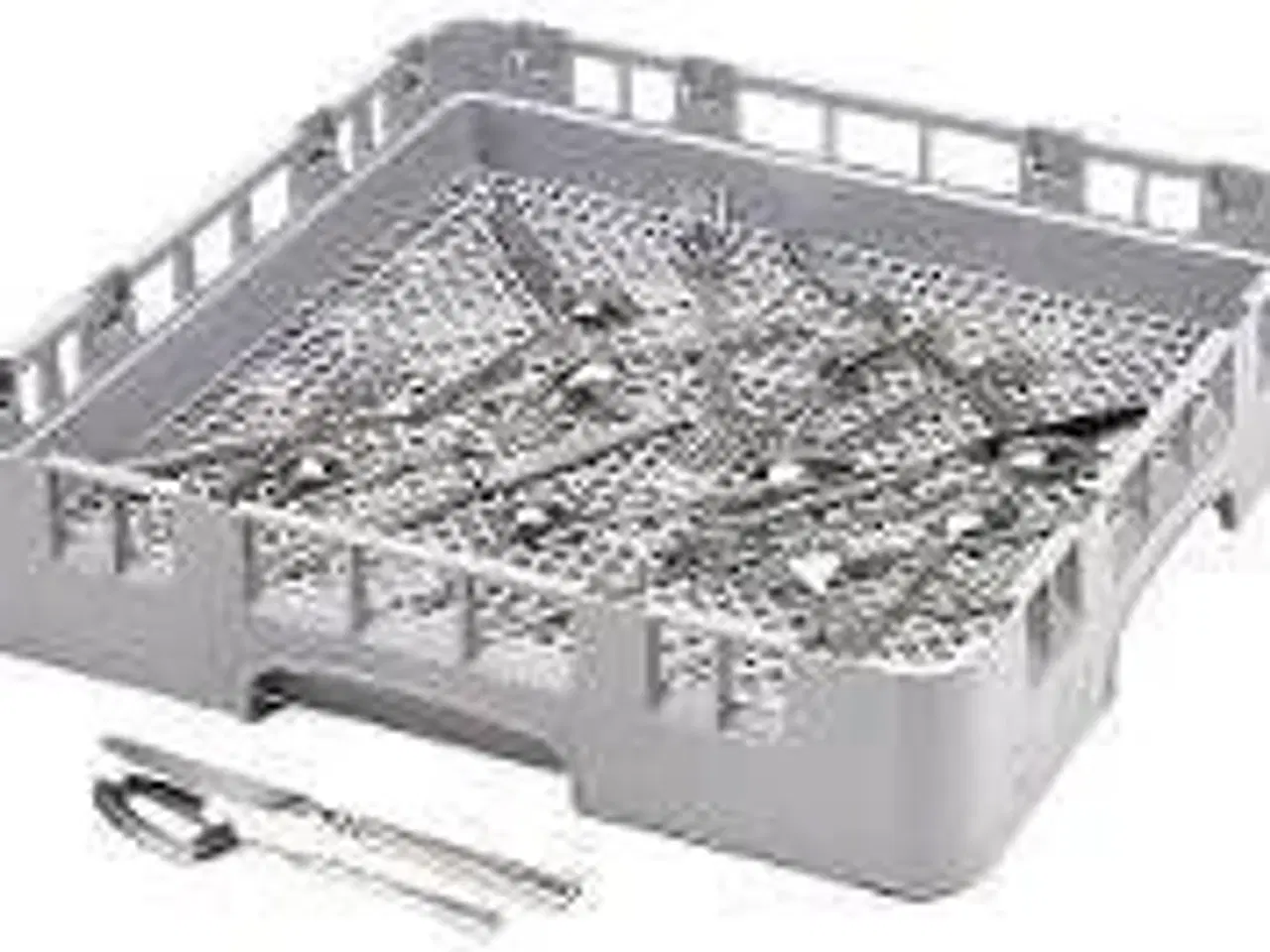 Billede 1 - 4 stk. Bestikkurv 500x500 mm grå Cambro