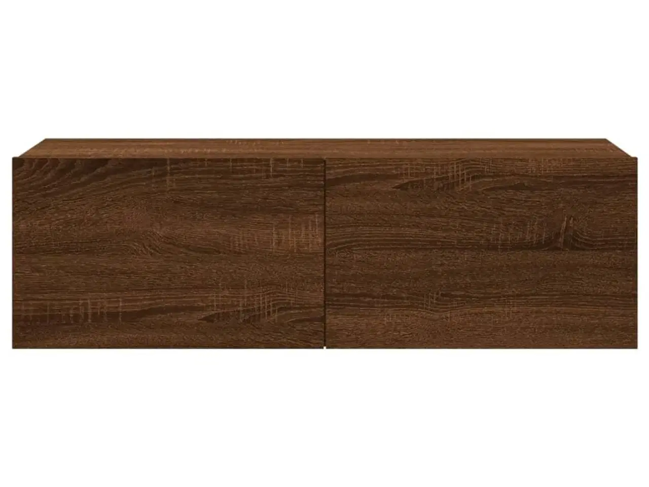 Billede 5 - Væghængt tv-bord 100x30x30 cm konstrueret træ brun egetræsfarve
