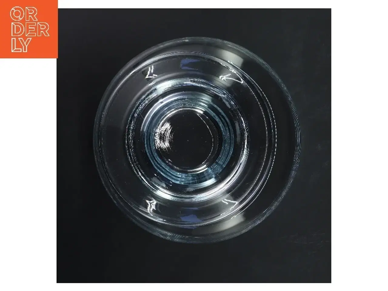 Billede 3 - Holmegård glas skål med fod (str. Ø 19,5x h 15 cm)