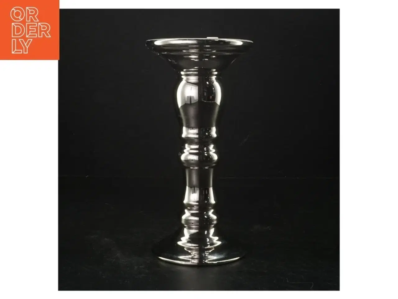 Billede 2 - Lene Bjerre Sølvfarvet lysestage (str. 20 cm)