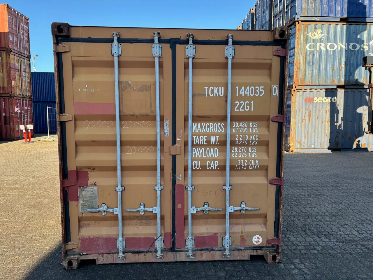 Billede 1 - 20 fods Isoleret Container- ID: TCKU 144035-0