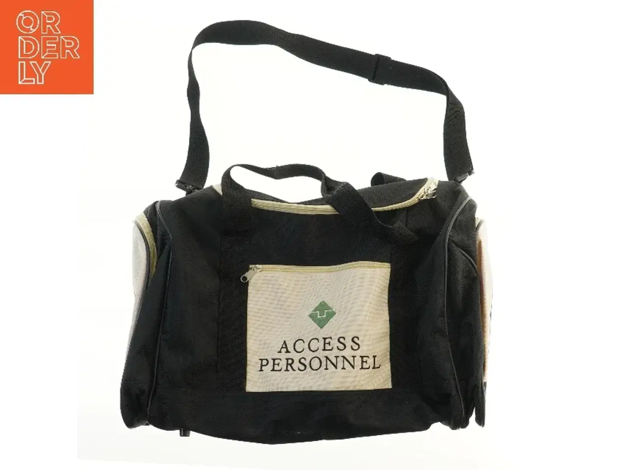 Billede 1 - Sort og hvid sportstaske (str. 58,5x37 cm)