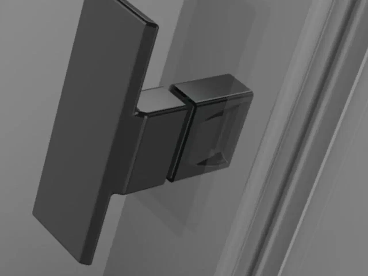 Billede 3 - Glas svingdør med sidepanel   STRØMBERG