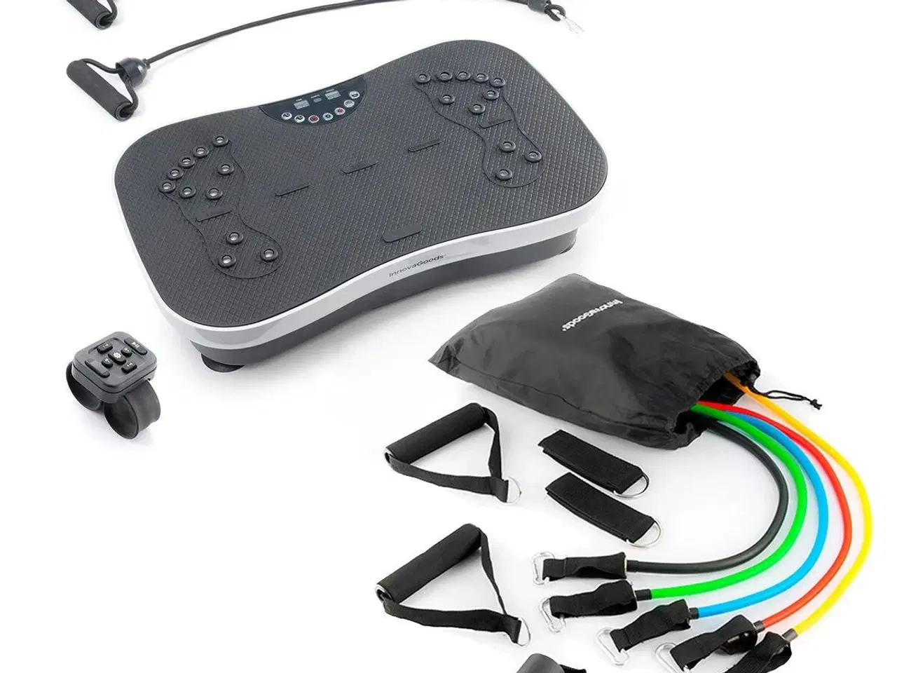 Billede 1 - Træningspakke - modstandsbånd (5 stk.) + vibrerende platform med tilbehør