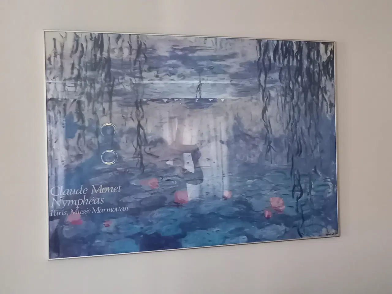 Billede 1 - skifteramme 90x120 med Monet plakat