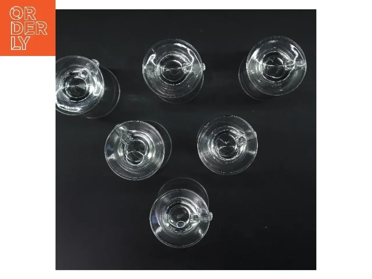 Billede 3 - Kaffekrus i glas med hank, sæt af 6 (str. 6 stk Ø 7,5 cm længde 14,5 cm)