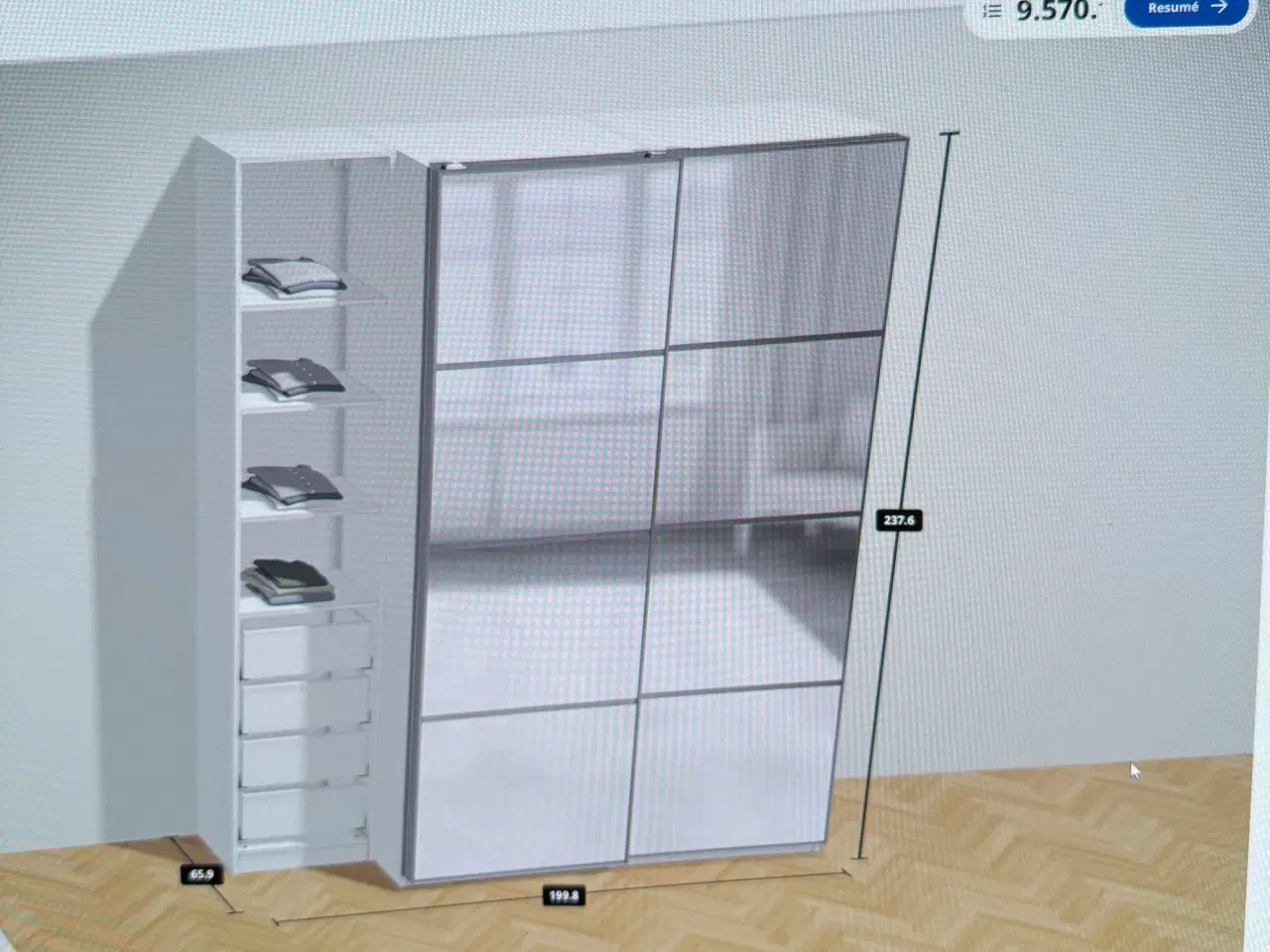 Billede 6 - Lækkert og stort PAX garderobeskab fra IKEA 