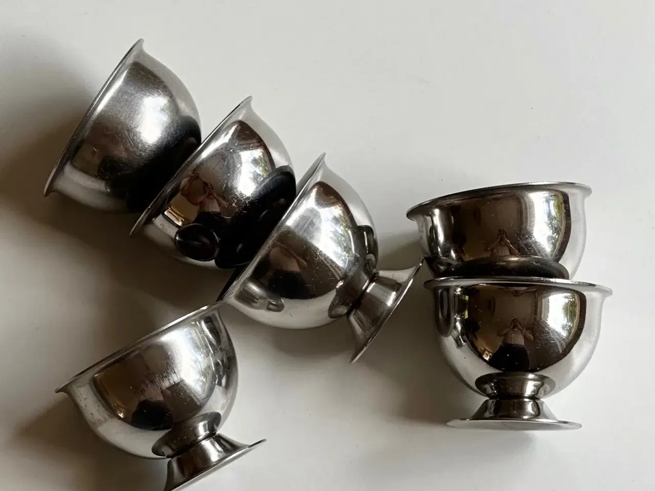 Billede 2 - Stålæggebægre, 6 stk samlet