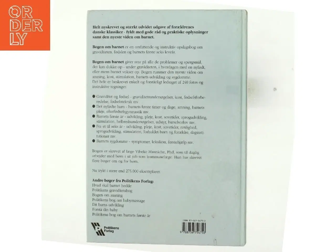 Billede 2 - Bogen om barnet af Vibeke Manniche (Bog)