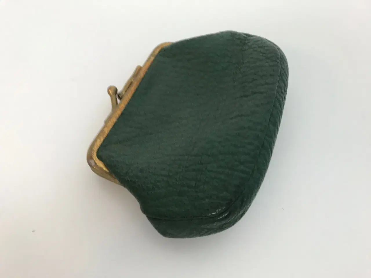Billede 3 - Lille grøn læderpung (vintage)