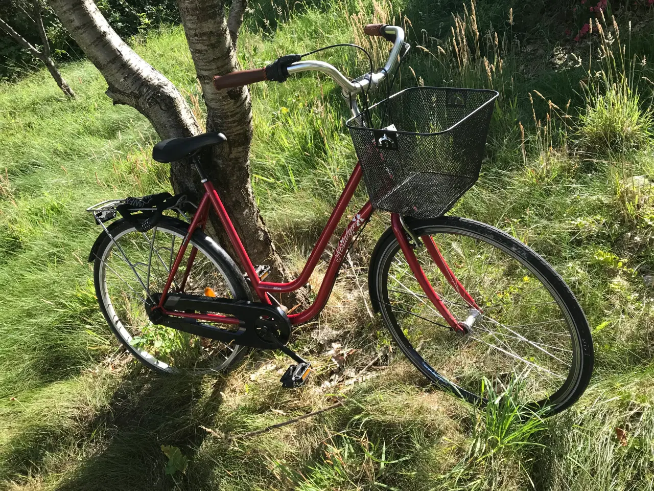 Billede 5 - Damecykel med Cykellås og Kurv før 165-180cm