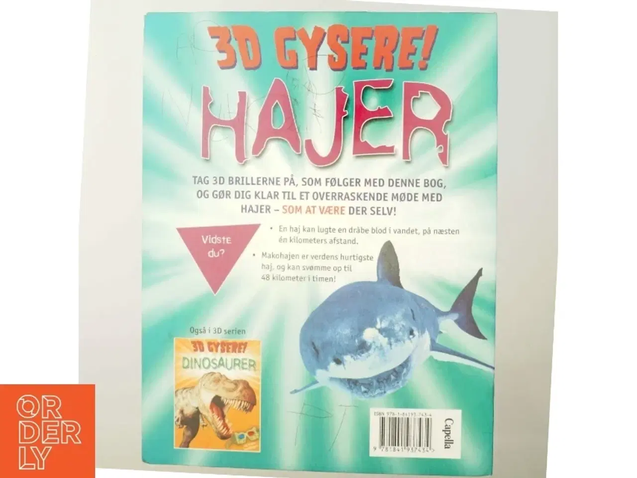 Billede 3 - 3D gysere! Hajer (Bog)