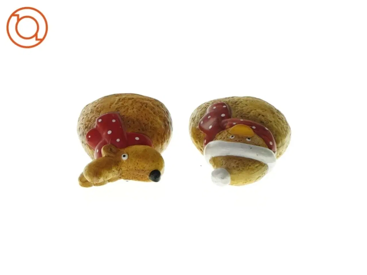 Billede 3 - Dekorativ julefigurer (2 stk.) fra Ukendt (str. LBH: 9x5,5x14cm og 8,5x6x14cm)