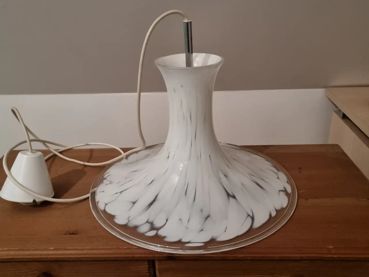 Billede 1 - Glas lampe "retro"