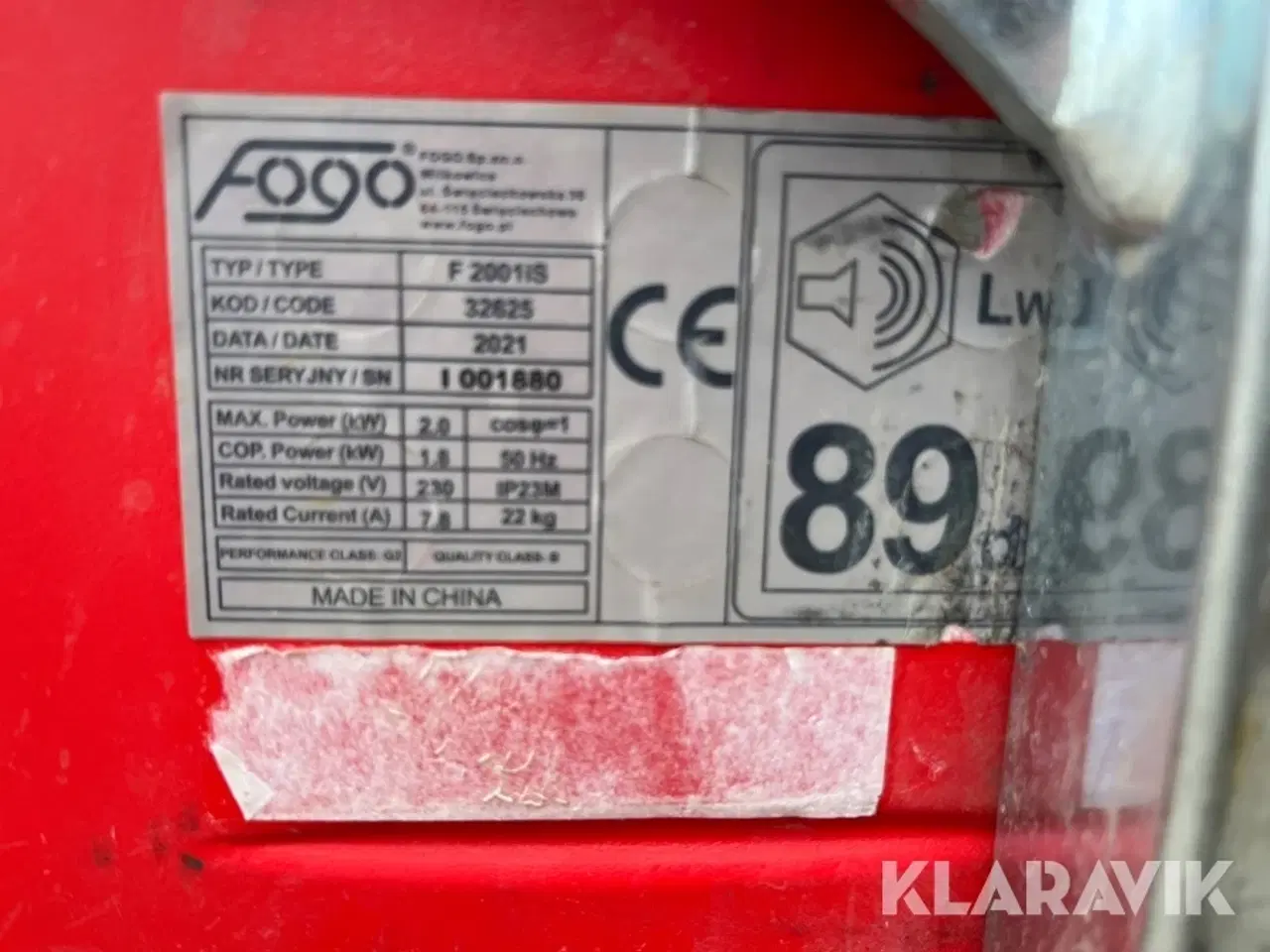 Billede 8 - Vakuumløfter Probst Quickjet med Fogo generator