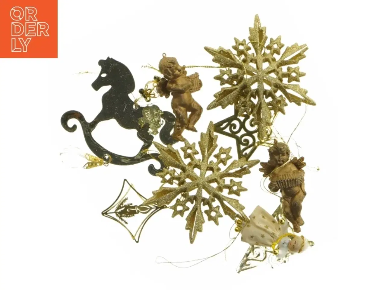 Billede 1 - Juleophæng i guld (str. 10 cm)