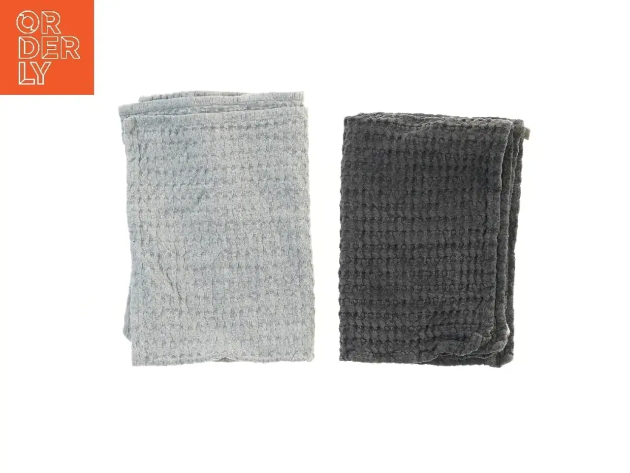 Billede 1 - Sæt af vaskeklude i grå og mørkegrå fra Bastian (str. 70x50 cm)