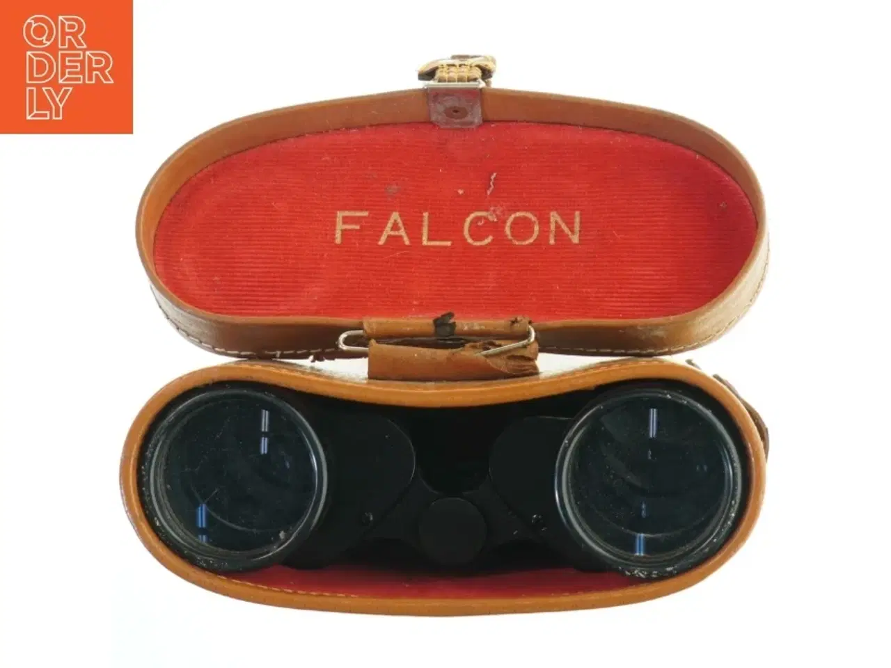 Billede 2 - Vintage kikkert med læderetui fra Falcon (str. 20x21,5x9,5 cm)