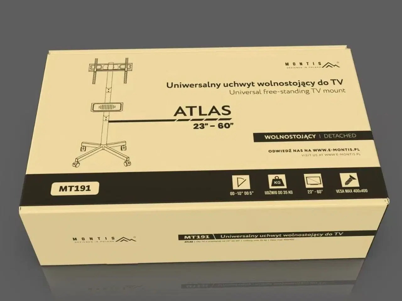 Billede 6 - TV-vogn MONTIS MT191 Atlas – til 26–60" skærme