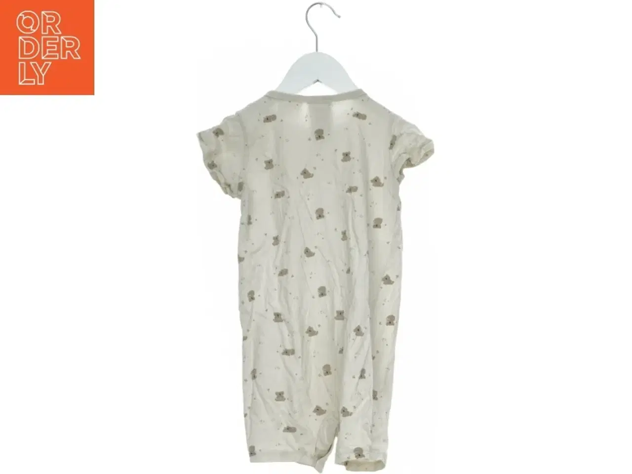 Billede 2 - Hvid baby heldragt med bjørnemotiv fra H&M (str. 98)