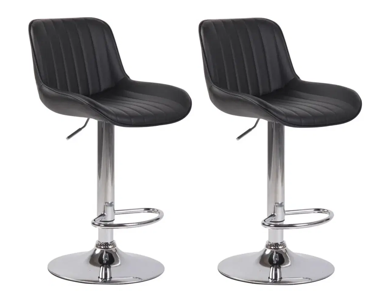 Billede 1 - 2 stk. barstole model "Lyon", sort.