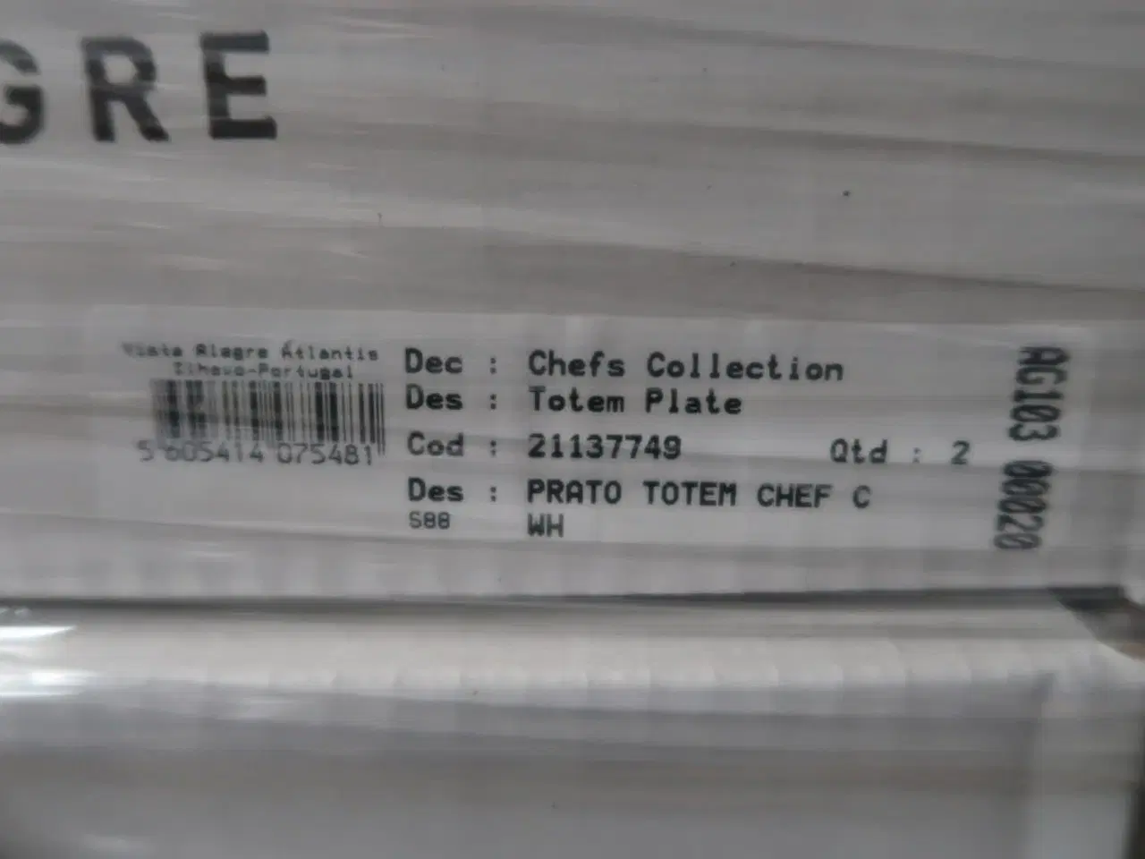 Billede 3 - 6 stk. tallerken VISTA ALEGRE Chefs Collection Totem Plate
