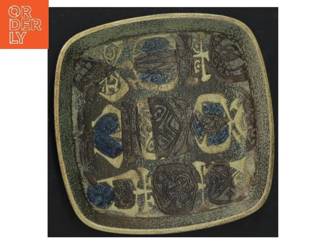 Billede 1 - Keramisk fad fra Aluminia (str. 15 x 15 cm)