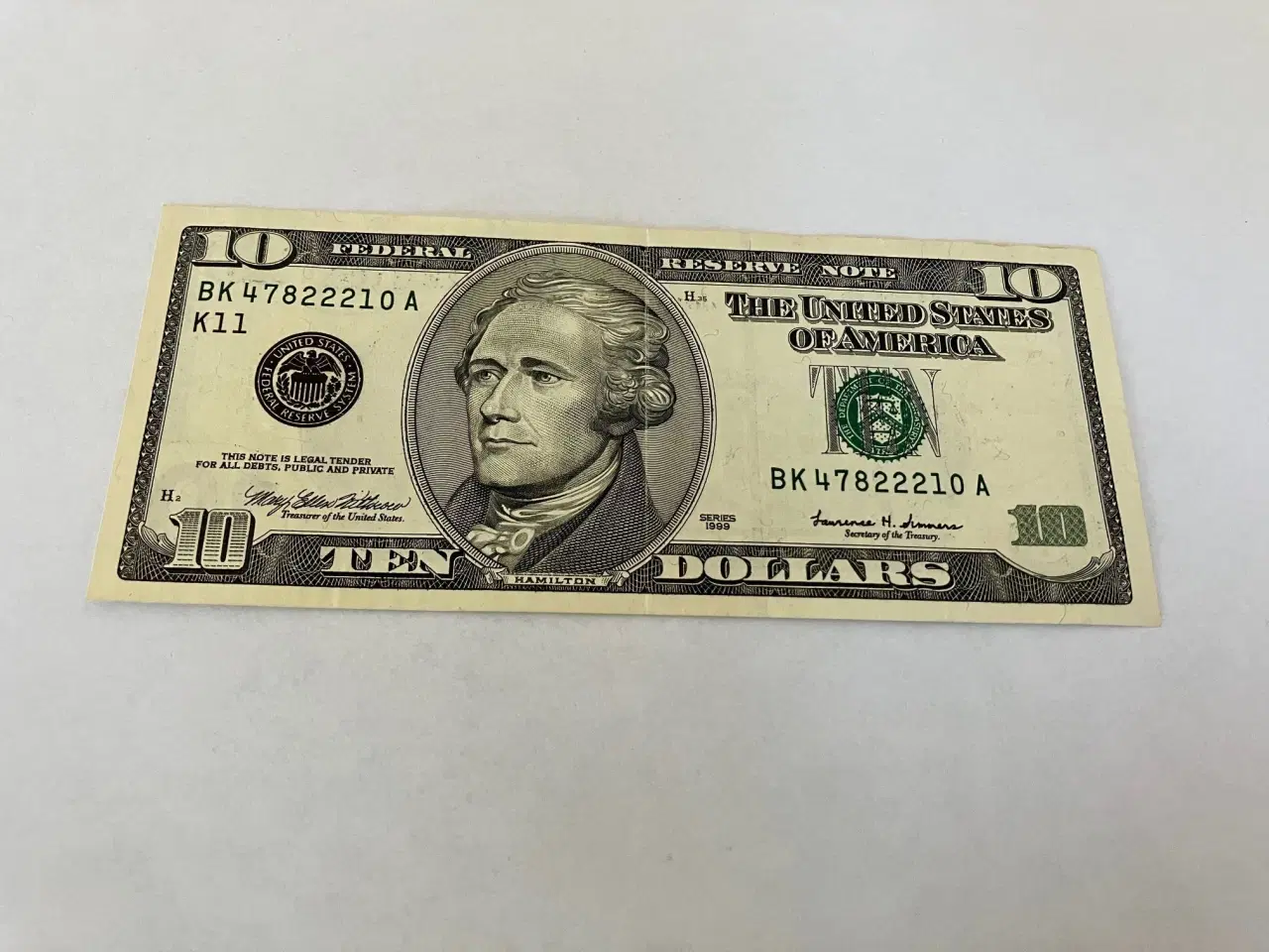 Billede 1 - 10 Dollars USA 1999