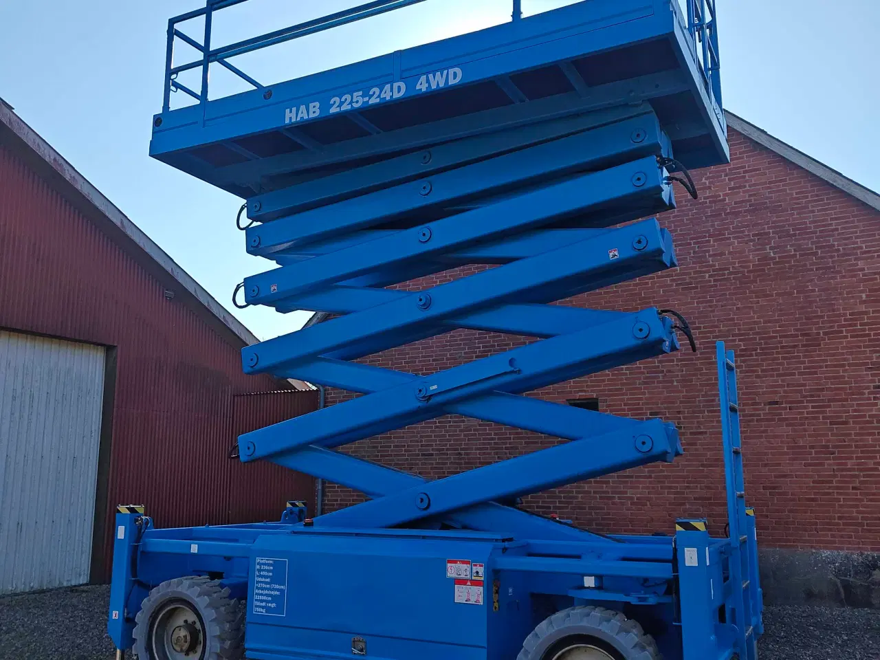 Billede 7 - HAB 225-24D 4x4 Saxelift Arbejdshøjde 22.5mtr