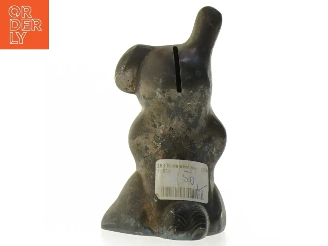 Billede 4 - Gammel sparegris i form af figur (str. 14 cm)
