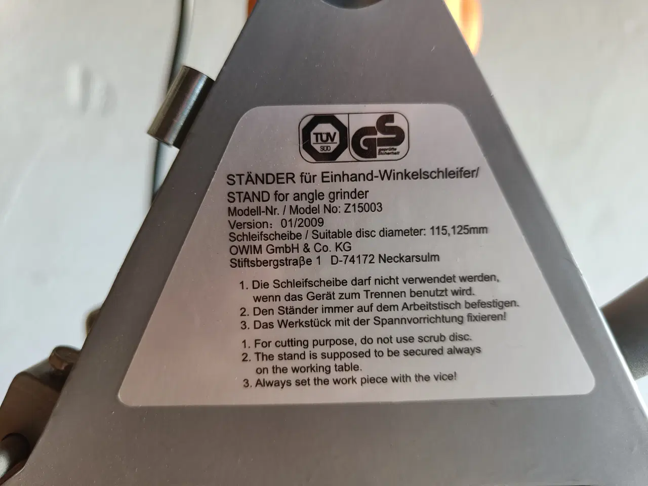 Billede 2 - vinkelsliber ø=125mm
