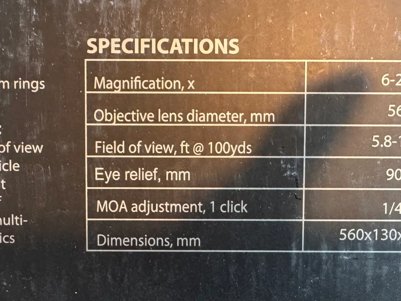 Billede 5 - Sigtekikkert 6-25x56 Sightmark