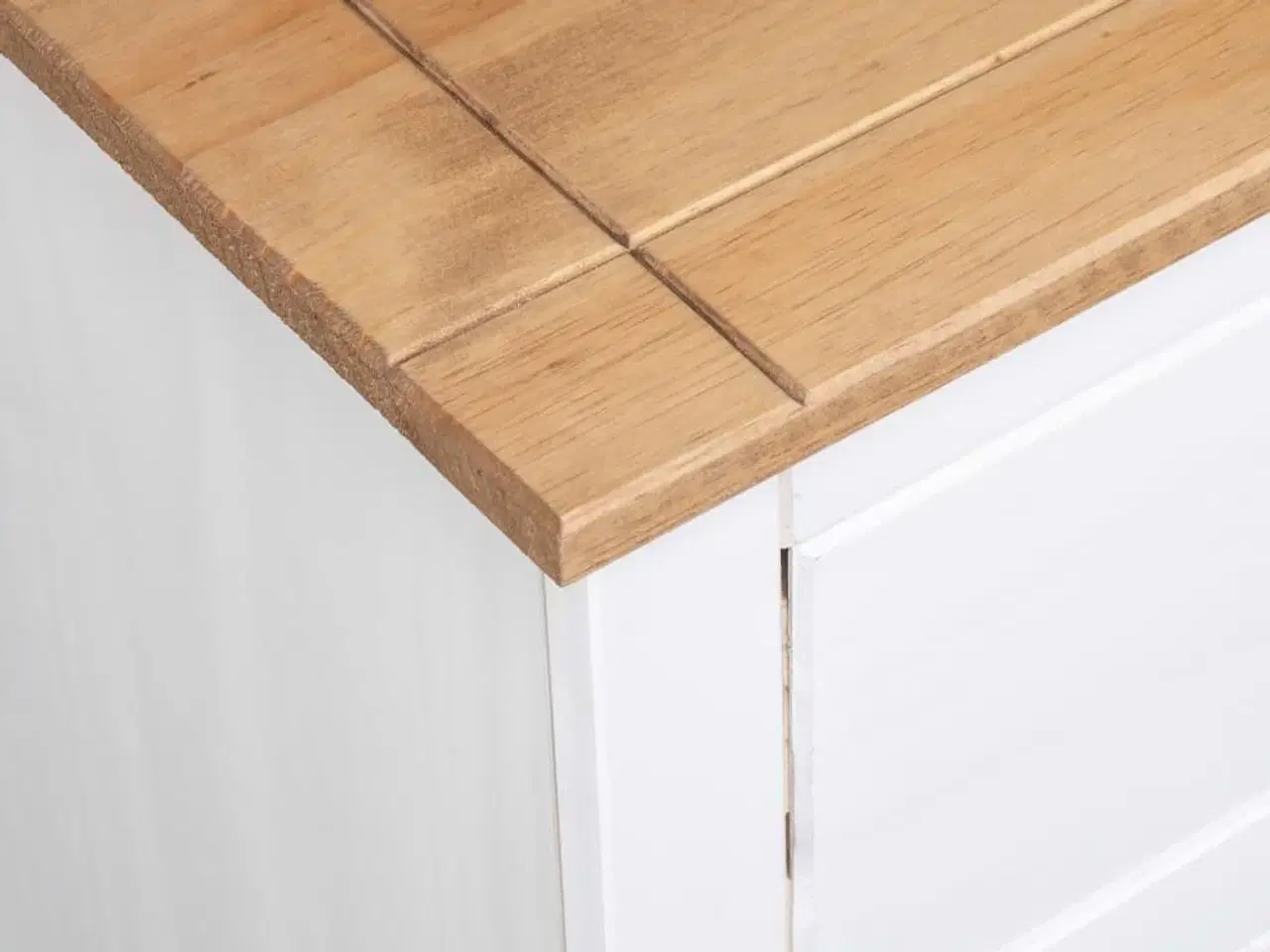 Billede 9 - Skænk Panama-serien 135x40x80 cm massivt fyrretræ hvid