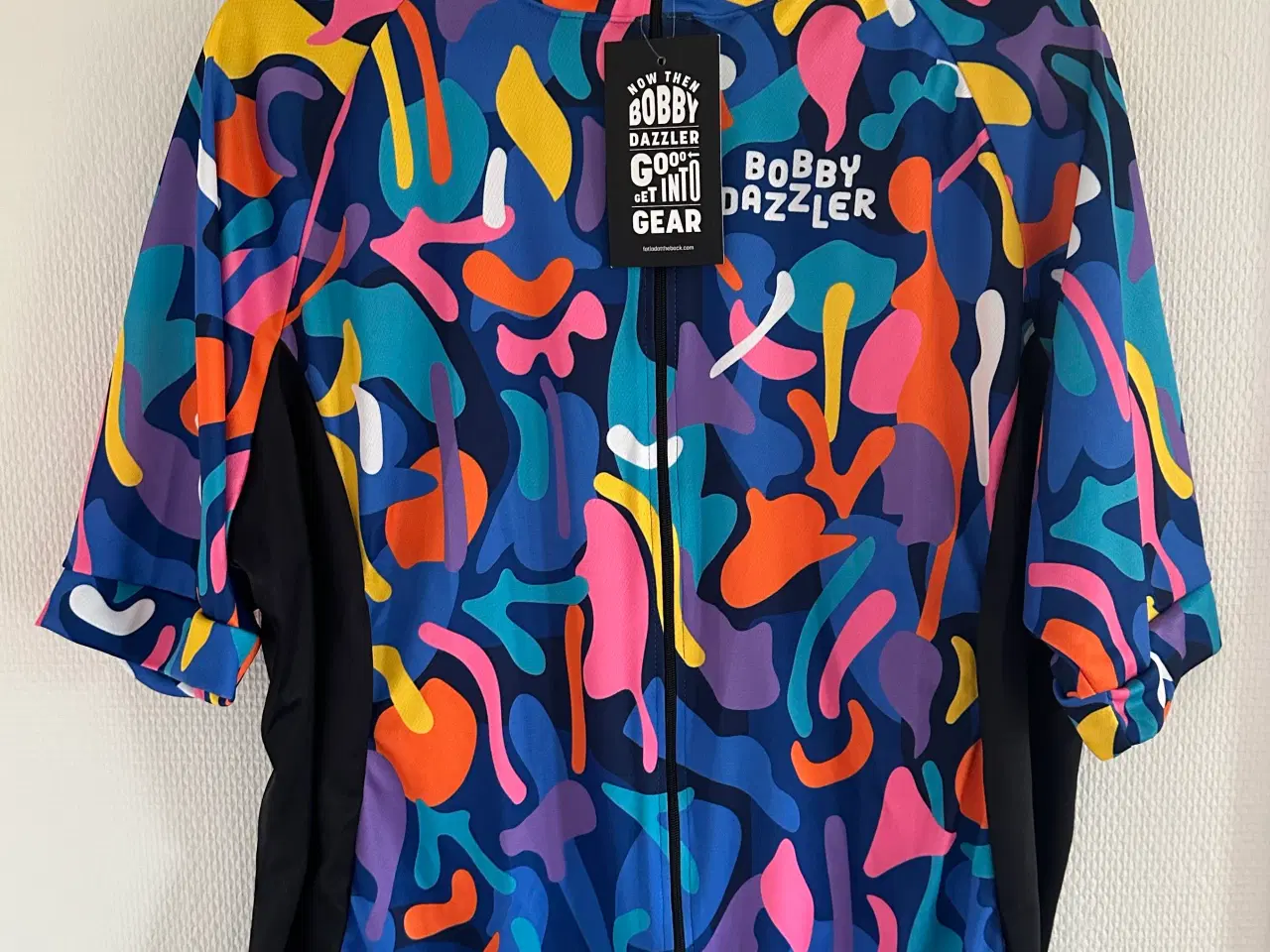 Billede 1 - Farverig plus size cykeltrøje 