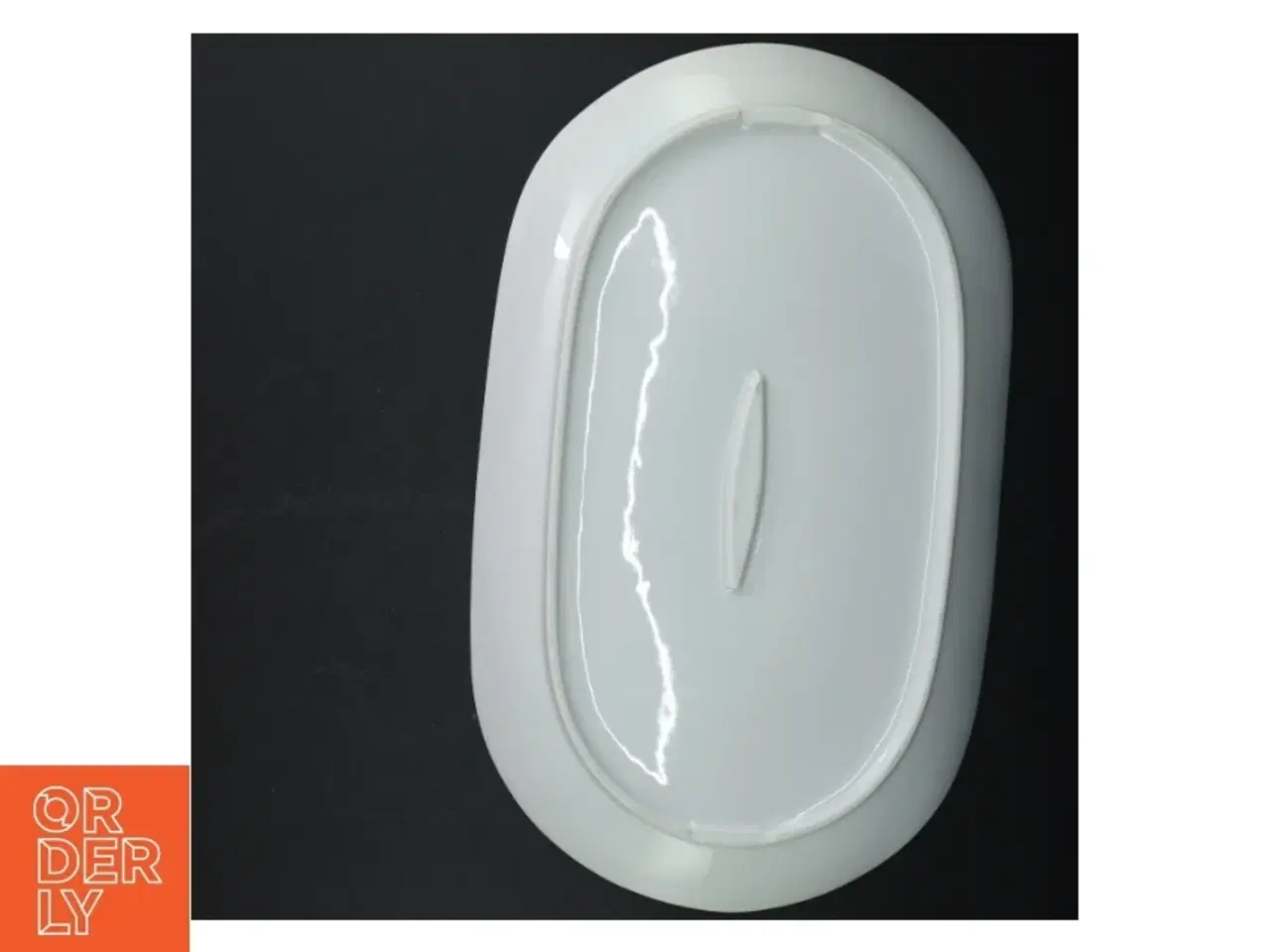 Billede 4 - Porcelænsfad med ost og vin motiv (str. 30 x 22 cm)