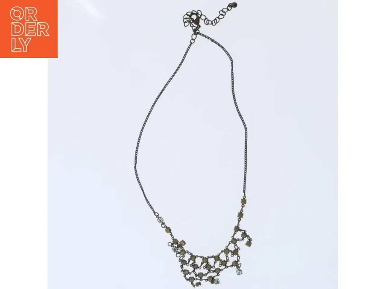 Billede 2 - Halskæde med sten (str. 48 cm)