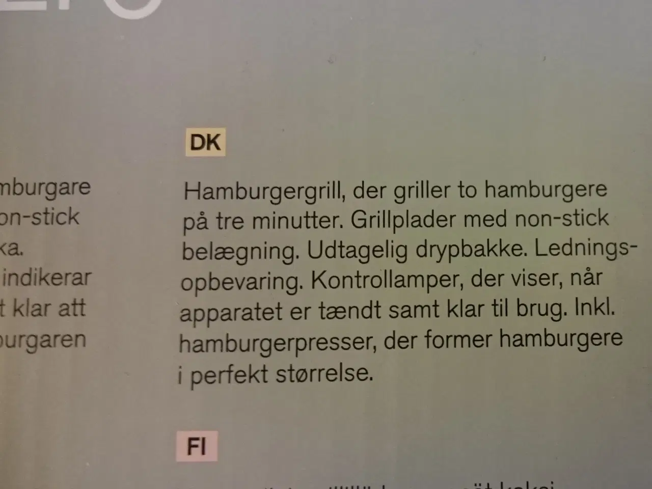 Billede 9 - OBH Nordica Hamburger Grill Quick Burger