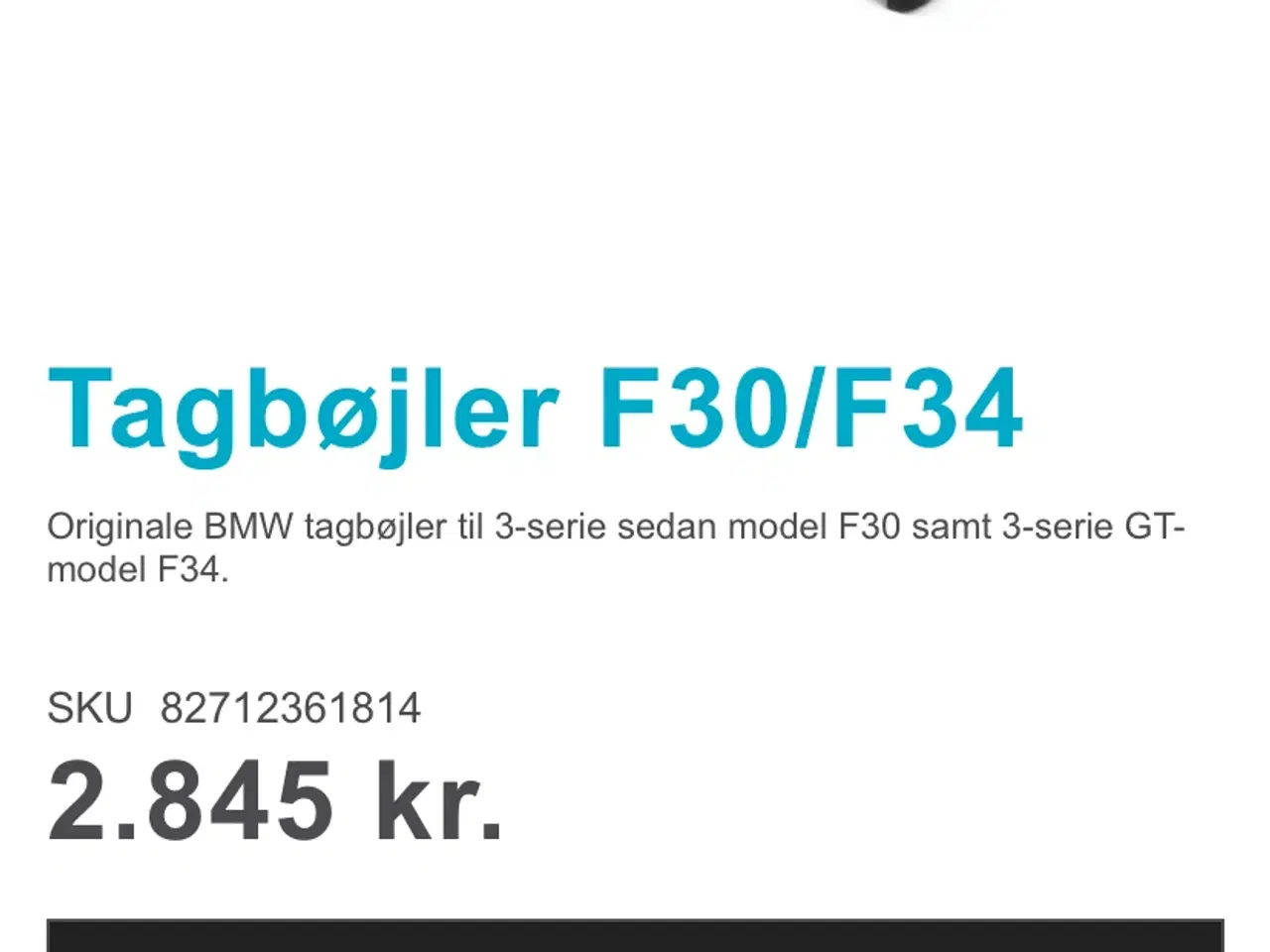 Billede 5 - Tagbøjler BMW 3 serie f30/f34 originale