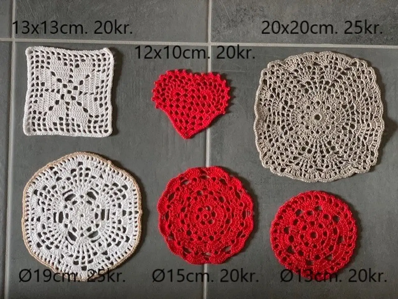 Billede 4 - Flakoner - hjemmehæklede i bomuld - ubrugte/nye